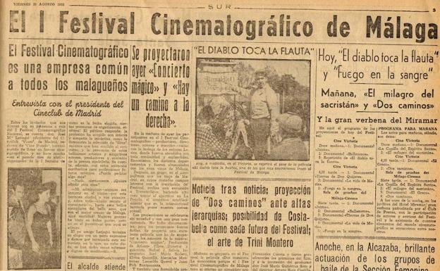 I Festival Cinematográfico del Cine Español de Málaga en 1953