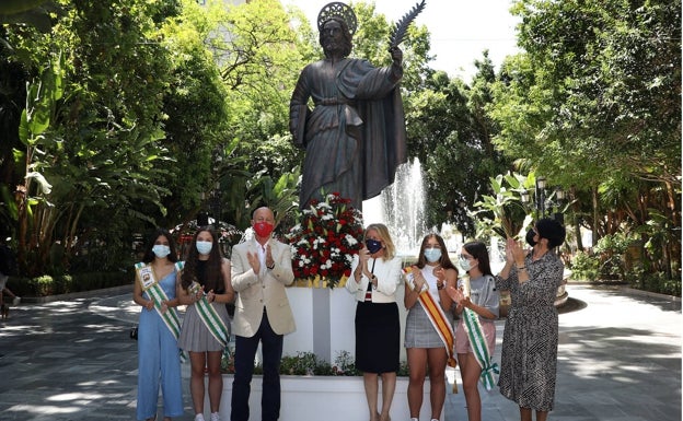 Ofrenda floral a San Bernabé y llamamiento a disfrutar de la feria con prudencia