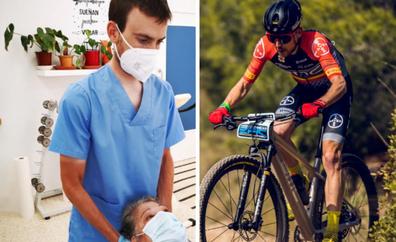 El ciclista Pablo Guerrero, del centro de salud al Europeo de 'mountain bike'