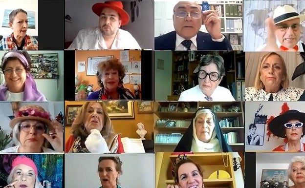 Teatro 'on line' vía Zoom: el nuevo impulso del Aula de Mayores de la UMA