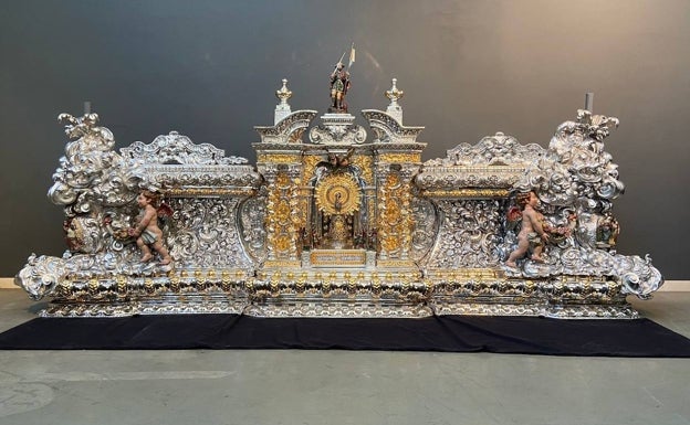 La Archicofradía de la Expiración de Málaga da a conocer la primera fase de la restauración del trono de su Virgen