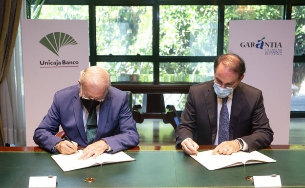 Unicaja Banco y Garántia destinan 110 millones de euros a la financiación de pymes y autónomos