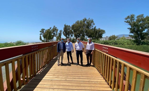 Finalizan las obras del tramo de senda litoral en la zona de Guadalmansa en Estepona