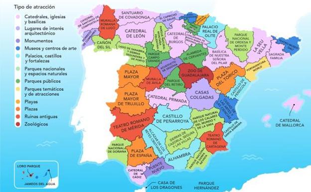 Desde catedrales hasta un zoo: estas son las atracciones turísticas más populares en España