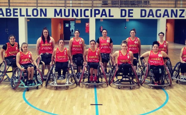 La jugadora del Amivel Michell Navarro, con España en los Juegos Paralímpicos