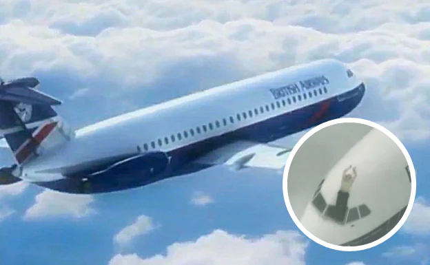 Milagroso aterrizaje del vuelo 5390 de British Airways rumbo a Málaga, con el piloto en el techo del avión