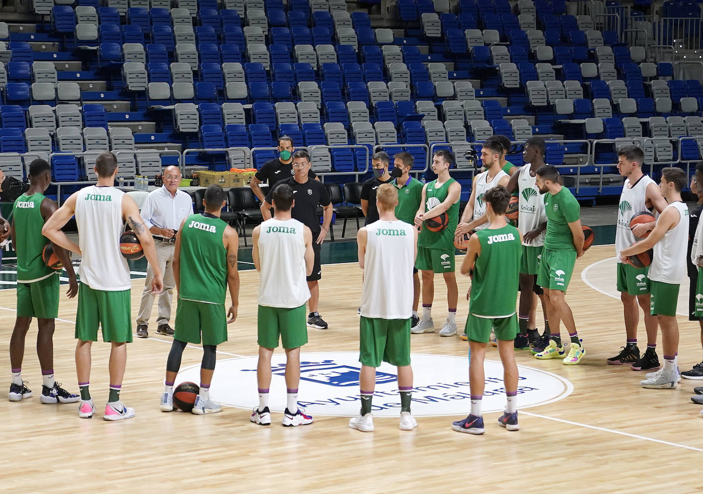 Primer entrenamiento del Unicaja en el arranque de la nueva temporada