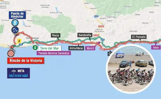 Horarios y dónde ver el paso de La Vuelta Ciclista a España por Málaga