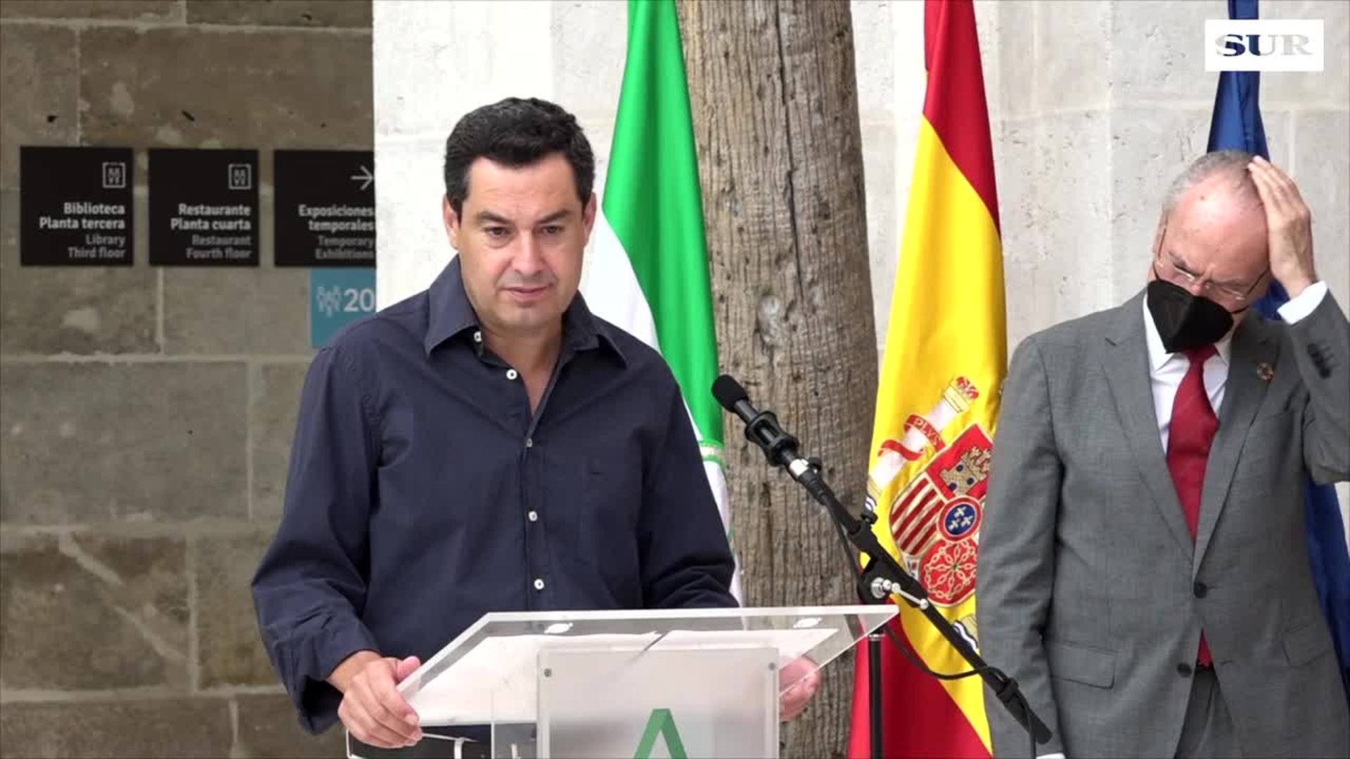 Juanma Moreno habla sobre la llegada del metro de Málaga al Hospital Civil