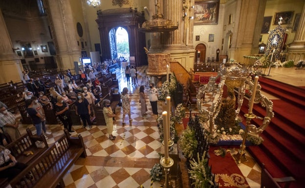 La Virgen de la Victoria estará expuesta a la veneración cercana la tarde del 8 de septiembre en la Catedral de Málaga