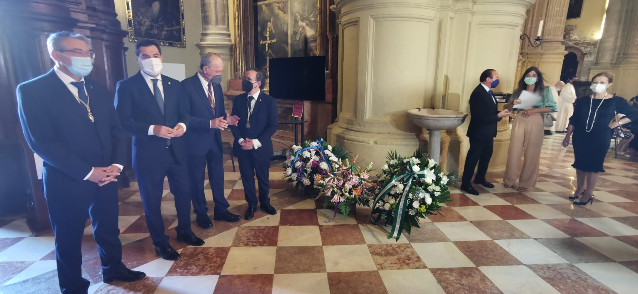 Ofrenda floral a la Virgen de la Victoria de Málaga