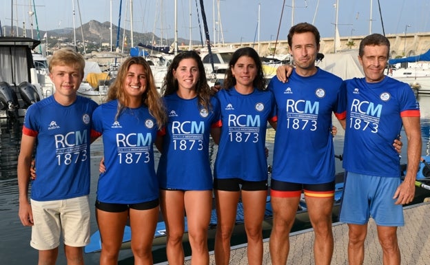 Cinco representantes del Real Club Mediterráneo, en el Mundial de Remo de Mar