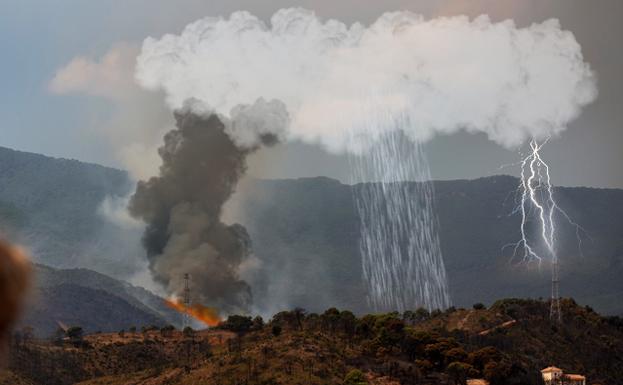 El pirocúmulo, la nube más temida en un incendio