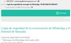 Copia de seguridad de mensajes de WhatsApp: el nuevo correo electrónico fraudulento que descarga un virus