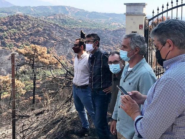 La Junta inicia trabajos preventivos en cauces afectados por el incendio forestal de Sierra Bermeja