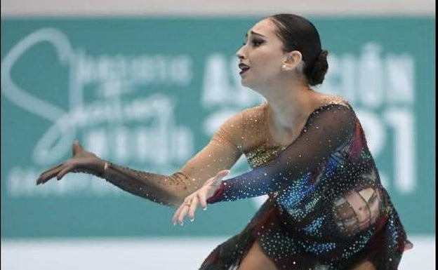 La malagueña Natalia Baldizzone, campeona del mundo de patinaje artístico