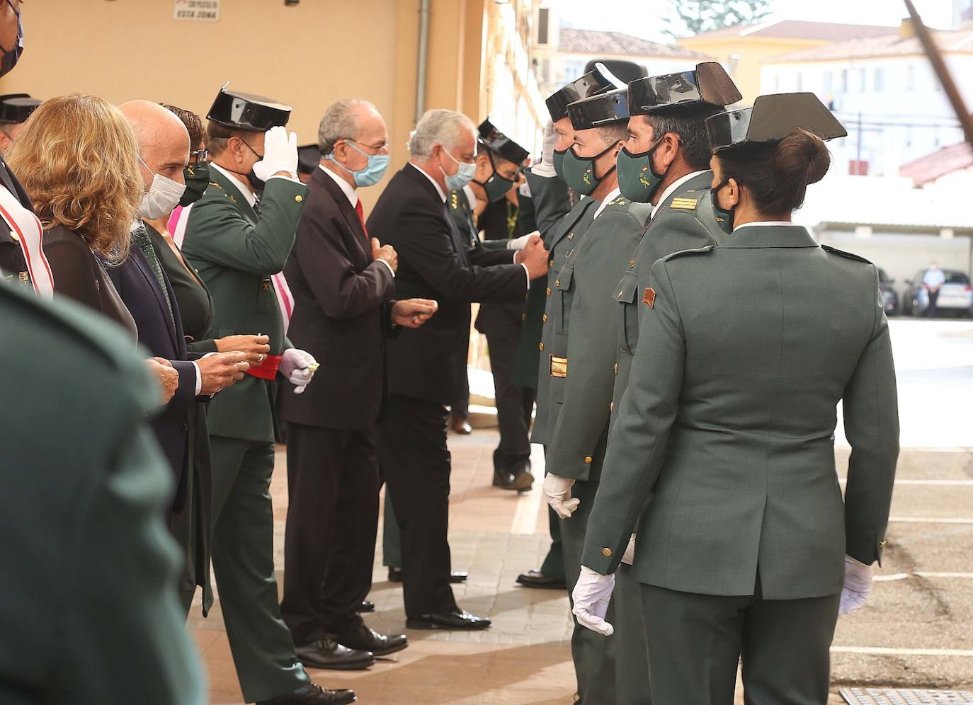 Celebración en Málaga de los actos de la patrona de la Guardia Civil