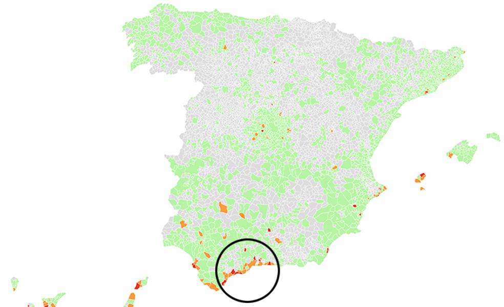 Málaga es la provincia con más municipios «tensionados» por el alquiler