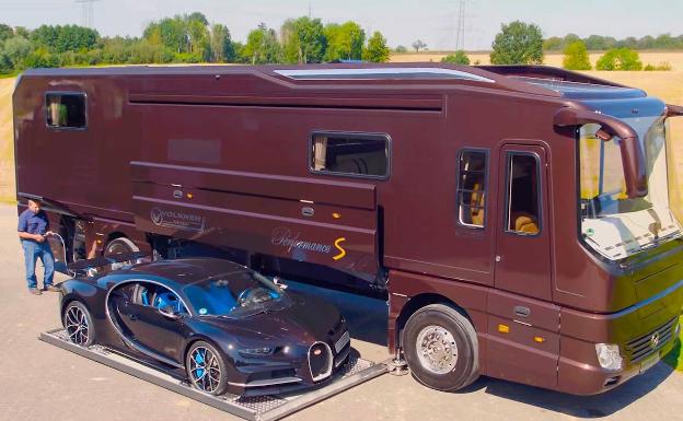La autocaravana más cara del mundo viene con un Bugatti de regalo