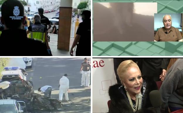 El dron de los 'narcos' intervenido en Málaga y la subida de la luz, entre los vídeos destacados del lunes