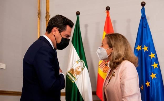 La Junta de Andalucía hace oídos sordos al «insulto» de Nadia Calviño