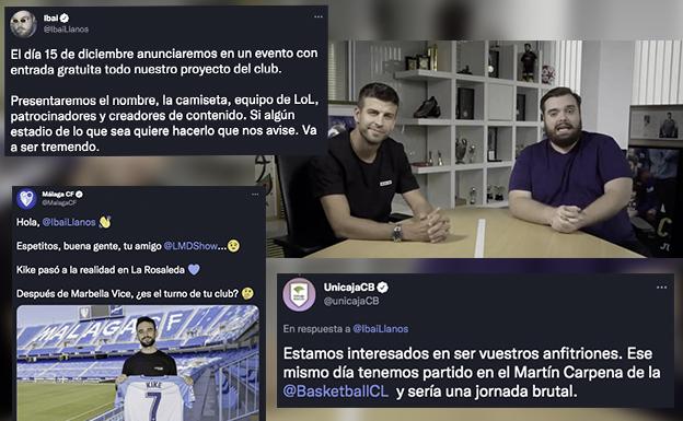 Unicaja y Málaga se unen a la 'puja' por acoger a Ibai y Piqué para la presentación de su equipo de eSports