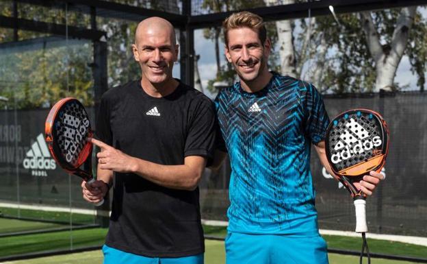 Zidane invita al malagueño Álex Ruiz como 'embajador' de su negocio de pádel