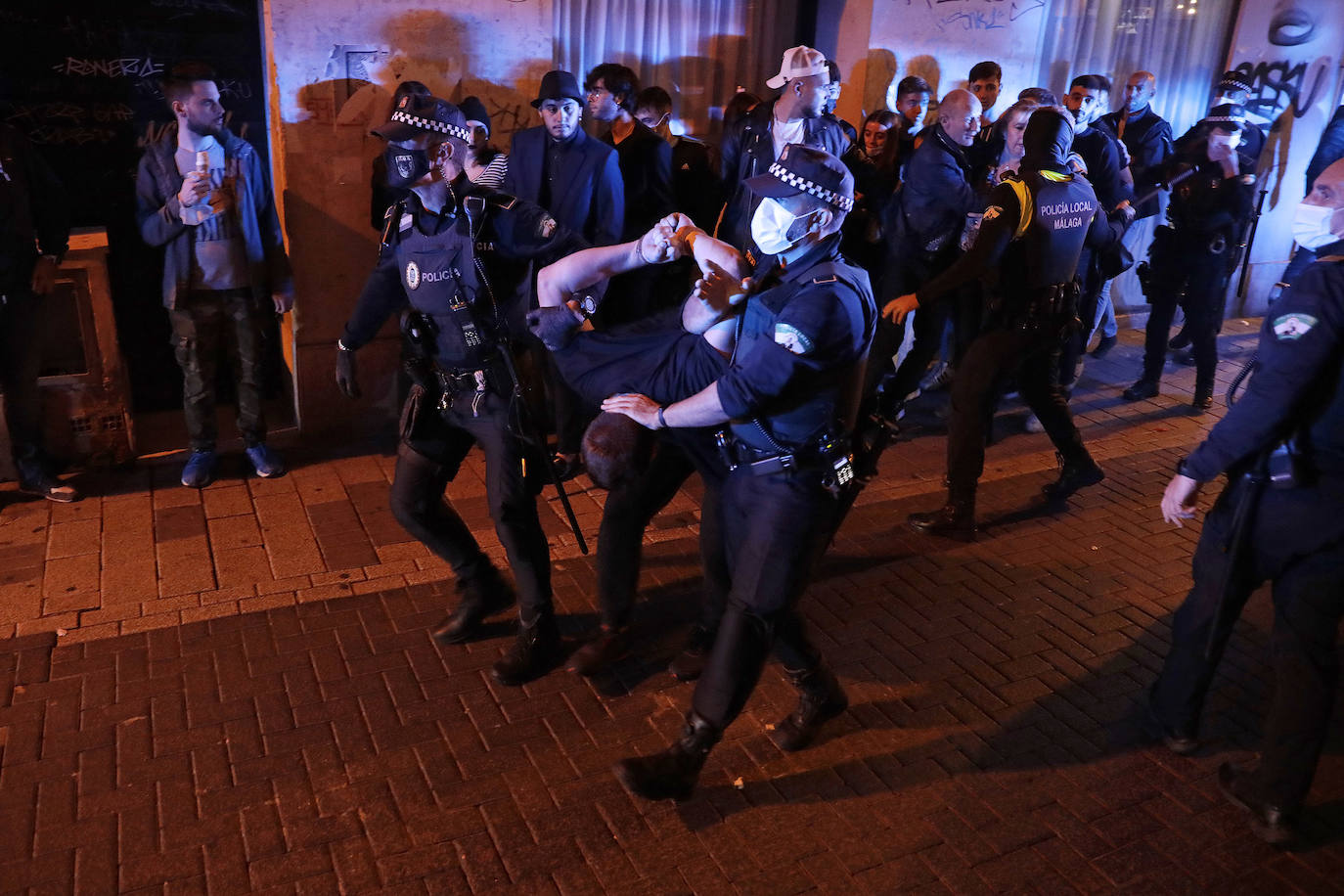 La noche de Halloween para la Policía Local de Málaga