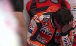 Marc Márquez recae de la lesión en la vista que sufrió en 2011