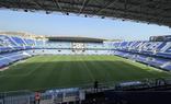 Imagen del estadio de La Rosaleda en la previa de un partido de Liga./SUR