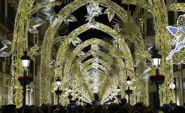La iluminación navideña de Málaga, elegida como una de las 20 más bellas de Europa