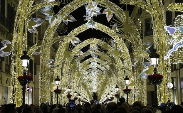 La iluminación navideña de Málaga, elegida como una de las 20 más bellas de Europa