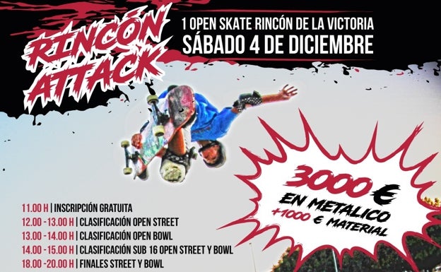 Rincón de la Victoria celebra su primer Open Skate con 150 participantes