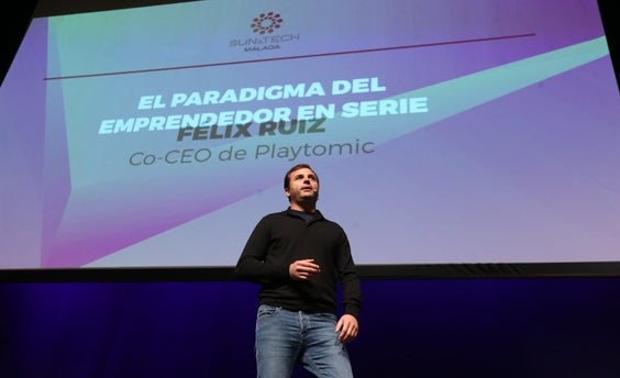 Félix Ruiz, durante su participación en Sun&Tech. 