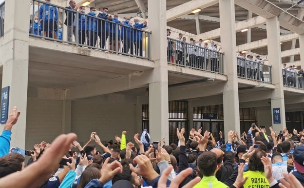 Éxtasis malaguista antes del partido