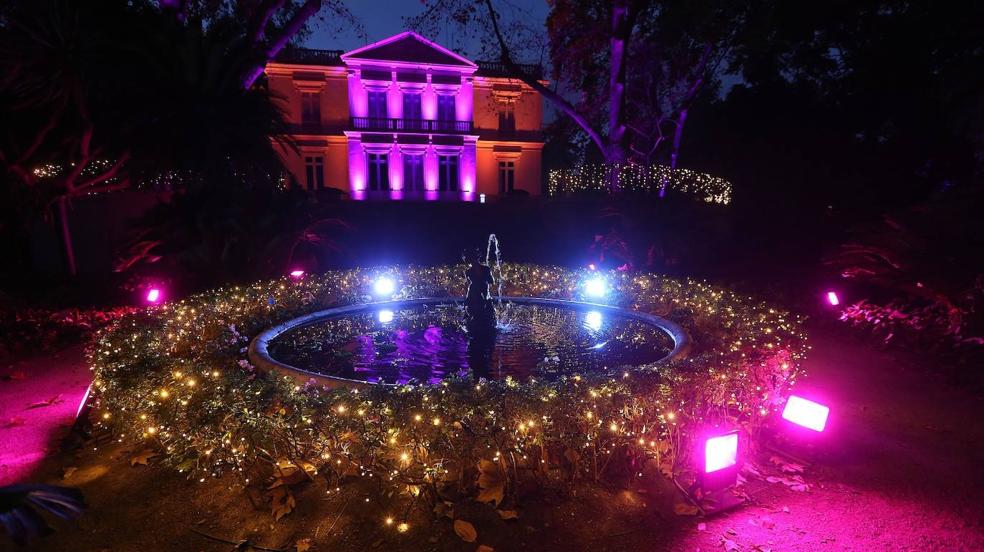 Así es el espectáculo de luces en el Jardín Botánico La Concepción 2021