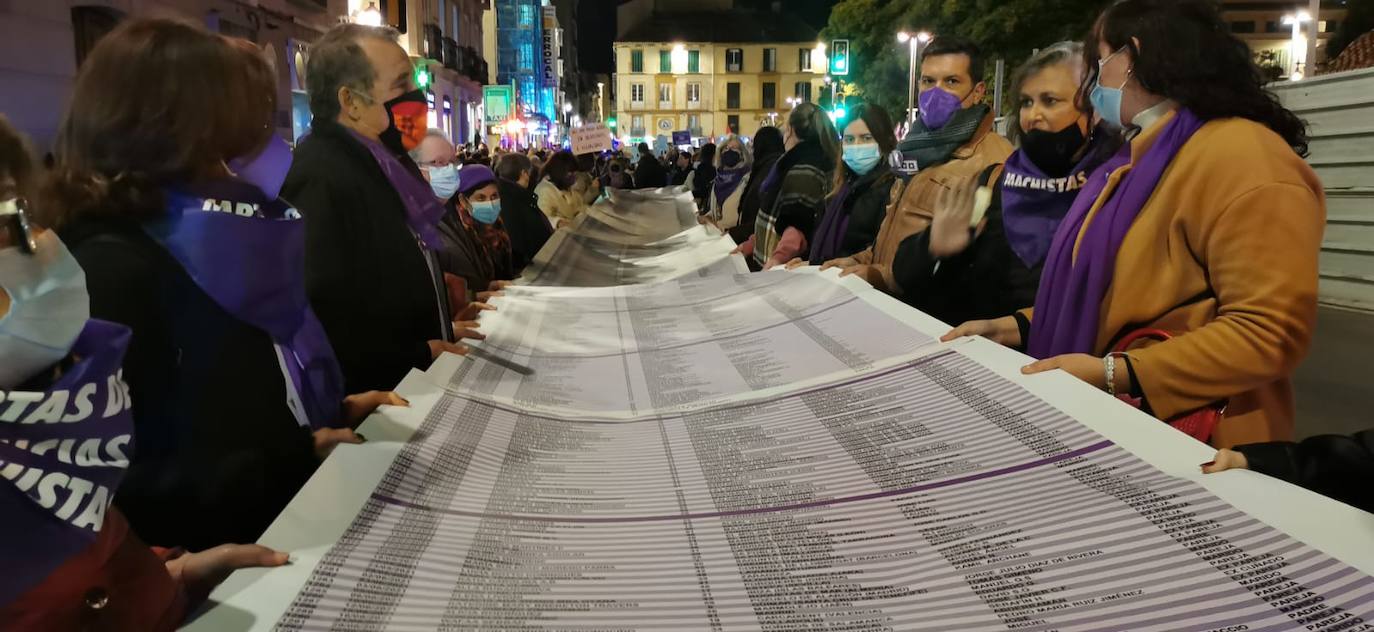 Manifestación del 25-N en Málaga capital