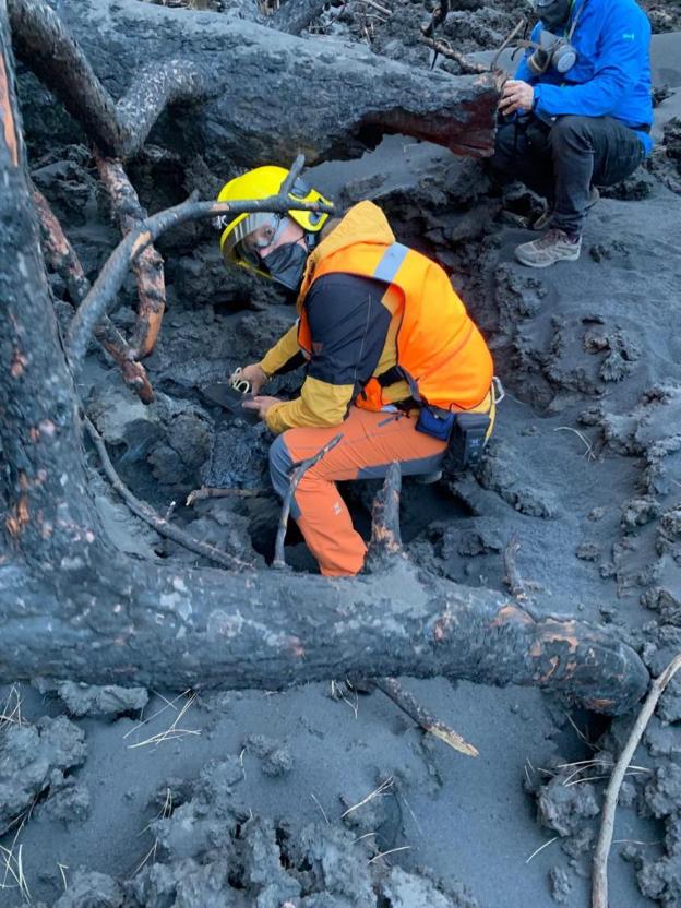 La UMA utiliza tecnología inédita en el volcán de La Palma