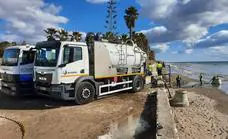 Acosol repara los daños provocados por el temporal de levante en Marbella
