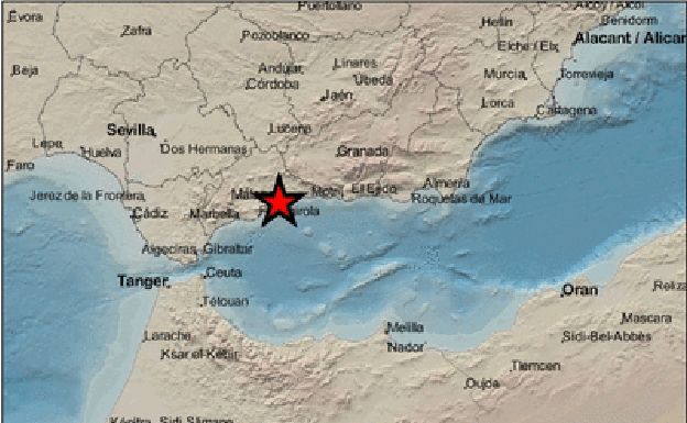 Registrado un terremoto de 2,6 de magnitud en Rincón de la Victoria