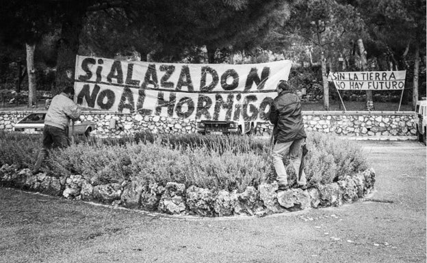 'Sí al azadón, no al hormigón': 25 años de la protesta que llevó a los colonos de Maro a encerrarse en la Cueva de Nerja