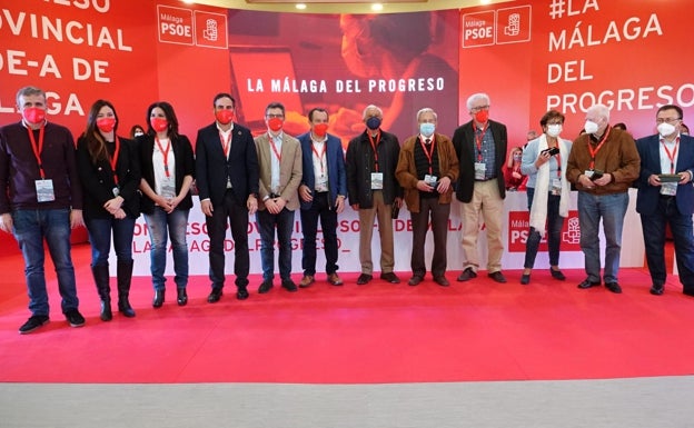 El PSOE de Málaga homenajea a sus exsecretarios generales