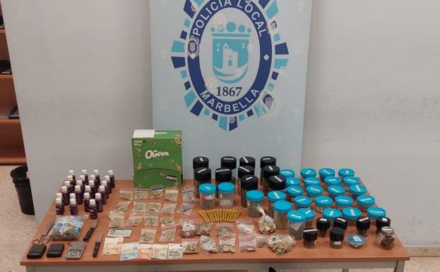 La Policía Local de Marbella desmantela un club pro cannabis en la que se vendían drogas