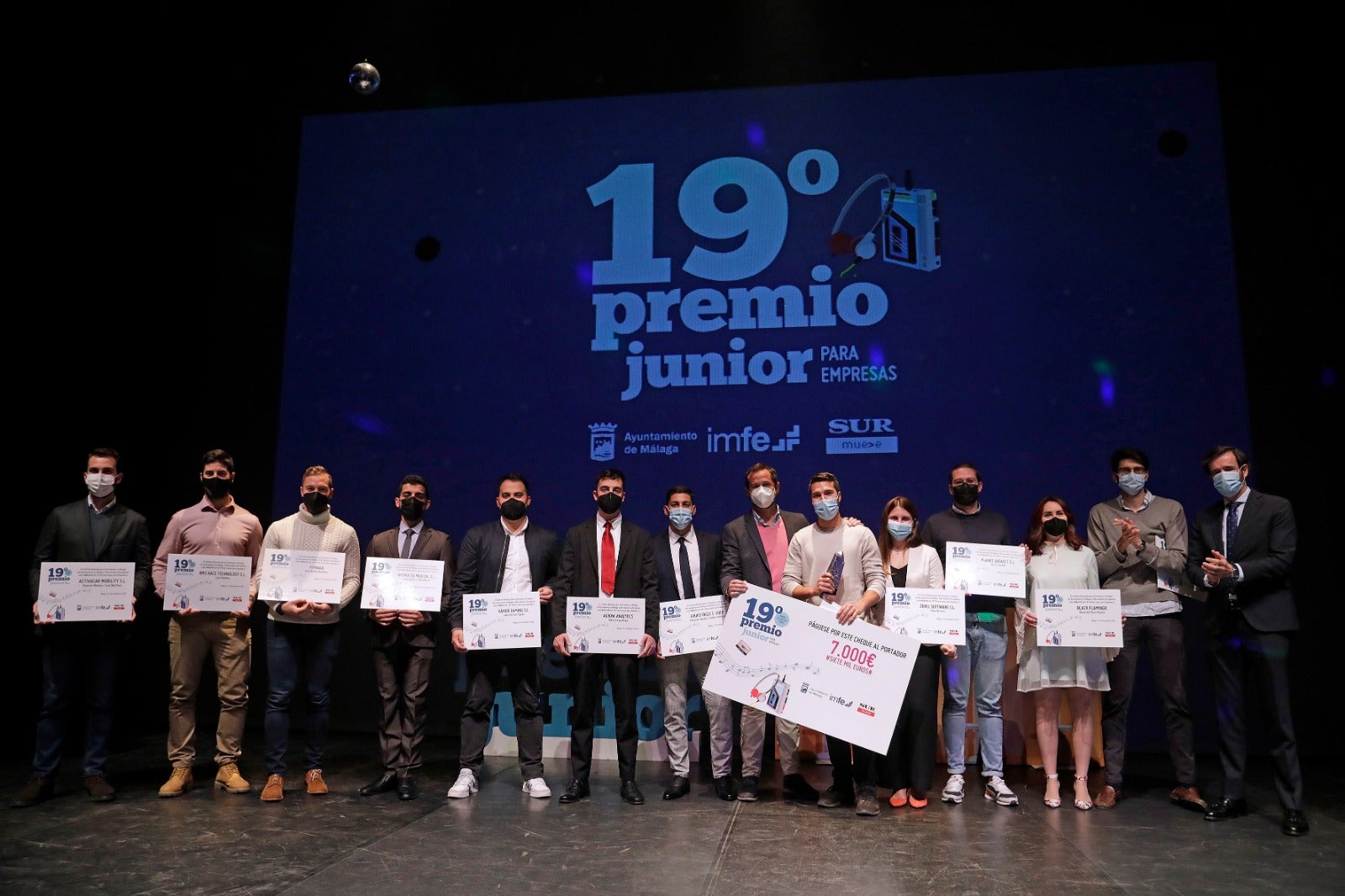 Imágenes de la 19.º edición del Premio Junior concedido por el IMFE y Diario Sur