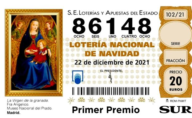El 86.148, el 'Gordo' del sorteo, dotado con 4.000.000 euros a la serie, riega la Estación de Atocha de Madrid y va a Las Palmas