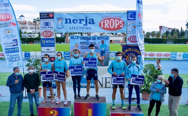 Benamar Djellal y Paula Ramírez ganan la Milla Urbana de Navidad de Nerja