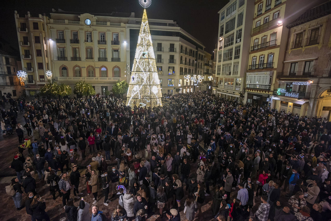 Una Nochevieja malagueña marcada por Ómicron: así despidió Málaga el 2021