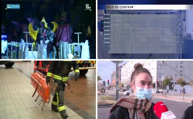 La cabalgata de Reyes y el pico de la sexta ola del covid, entre los vídeos del día