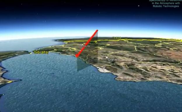 Una nueva bola de fuego procedente de una asteroide cruza Andalucía a 61.000 kilómetros por hora