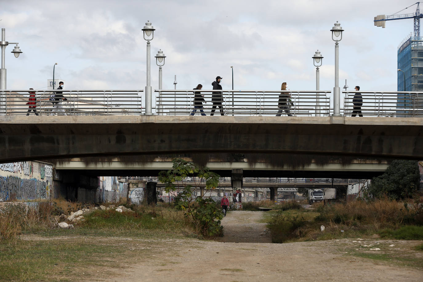 Málaga prepara un proyecto para adecentar el tramo del Guadalmedina más próximo al Centro